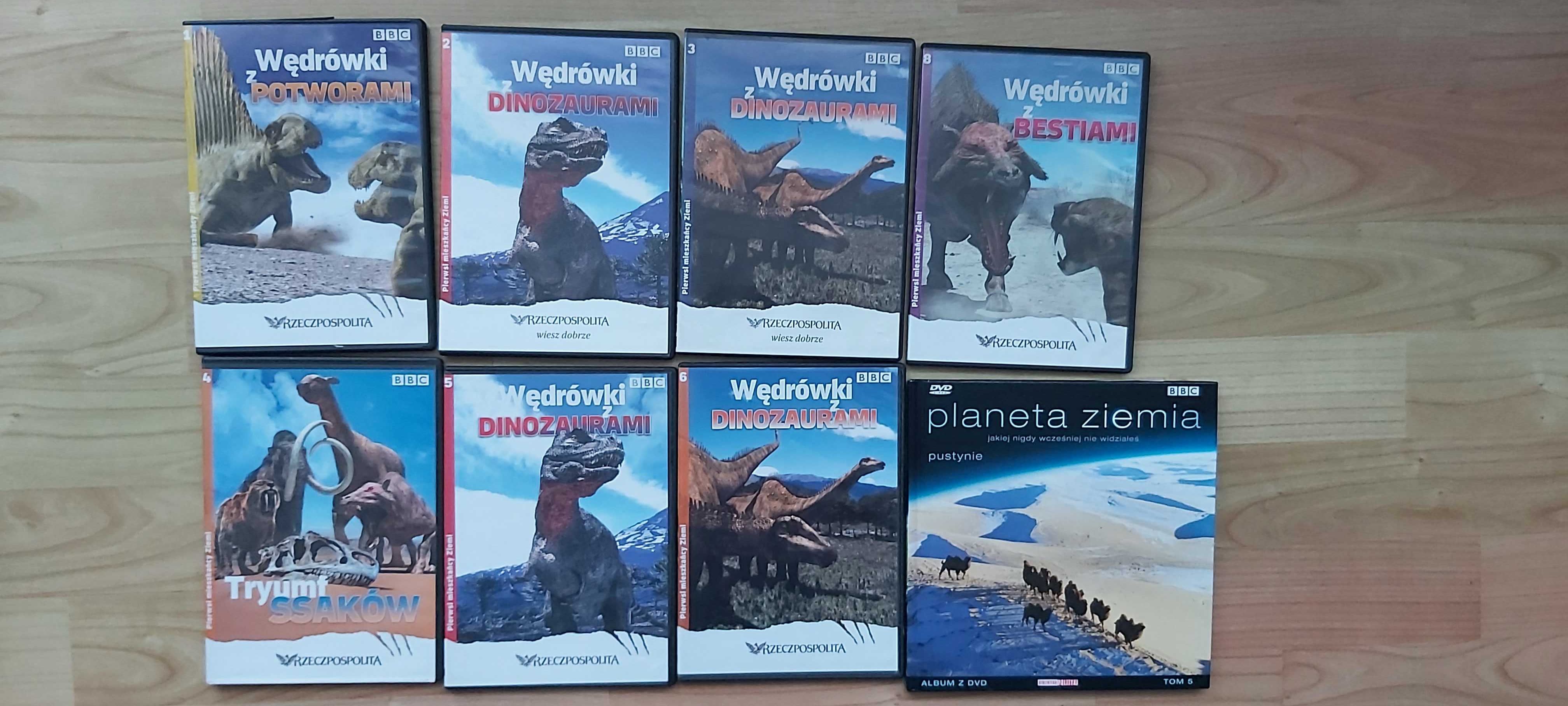 Pierwsi mieszkańcy ziemi 7 płyt Wędrówki z potworami, dinozaurami