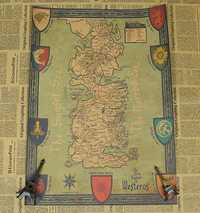 Poster NOVO com o mapa do Game of Thrones
