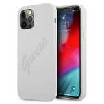 Etui Guess Script Vintage Na Iphone 12 Pro Max - Kremowe