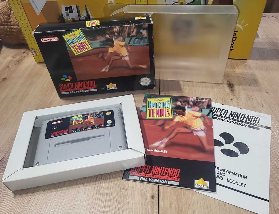 Gra Amazing Tennis - NINTENDO SNES - DB+ stan CIB Komplet +Protektor