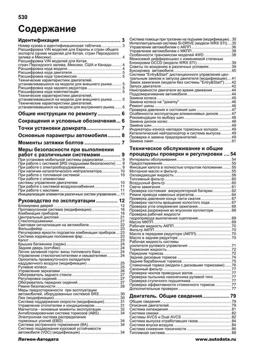 Subaru Impreza. Руководство по ремонту и эксплуатации. Книга