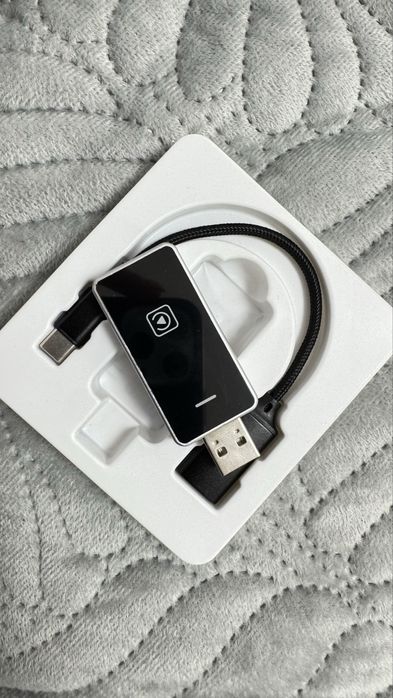 Бездротовий адаптер CarPlay/Android Auto | Чорний