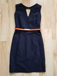 Granatowa elegancka sukienka reserved - rozmiar S