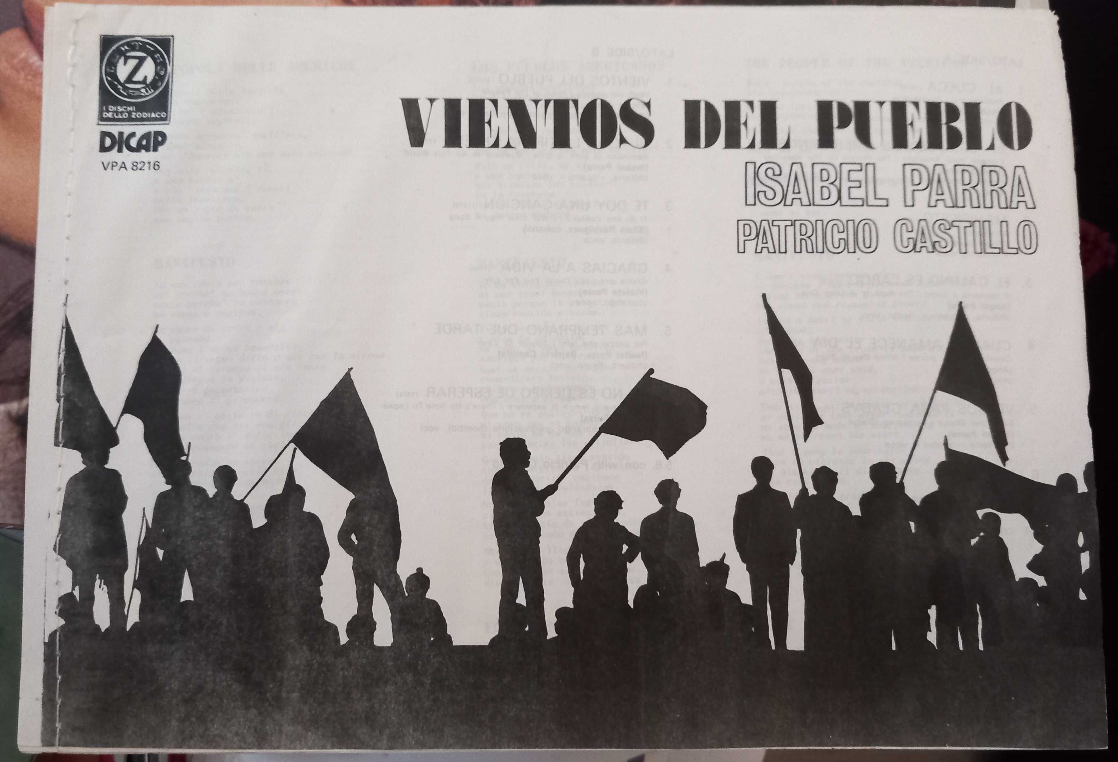 LP Vinil - Vientos del Pueblo de Isabel Parra