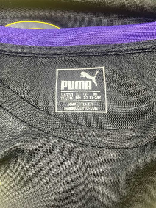 Puma czarna koszulka męska z długim rękawem borussia dortmund burki