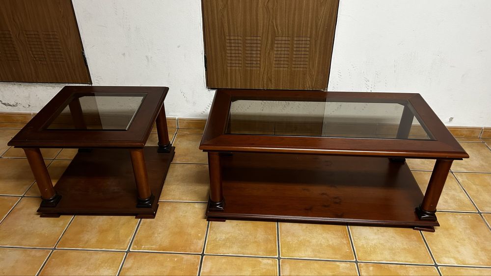 2 mesas de apoio para sala estar
