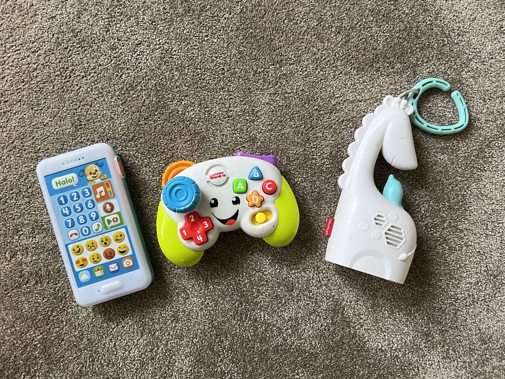 Zabwki dla dziecka Fisher Price telefon pad pozytywka PL