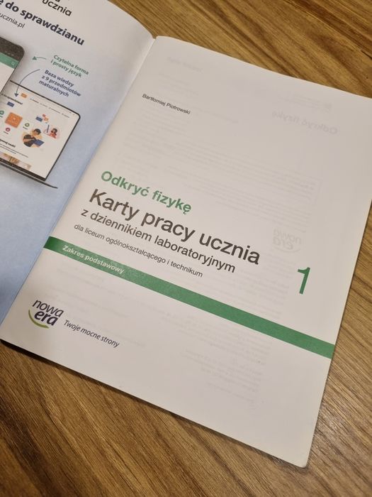 Odkryć fizykę 1 karty pracy ucznia Nowa Era