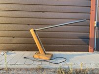 Lampka hand made drewno orzechowe