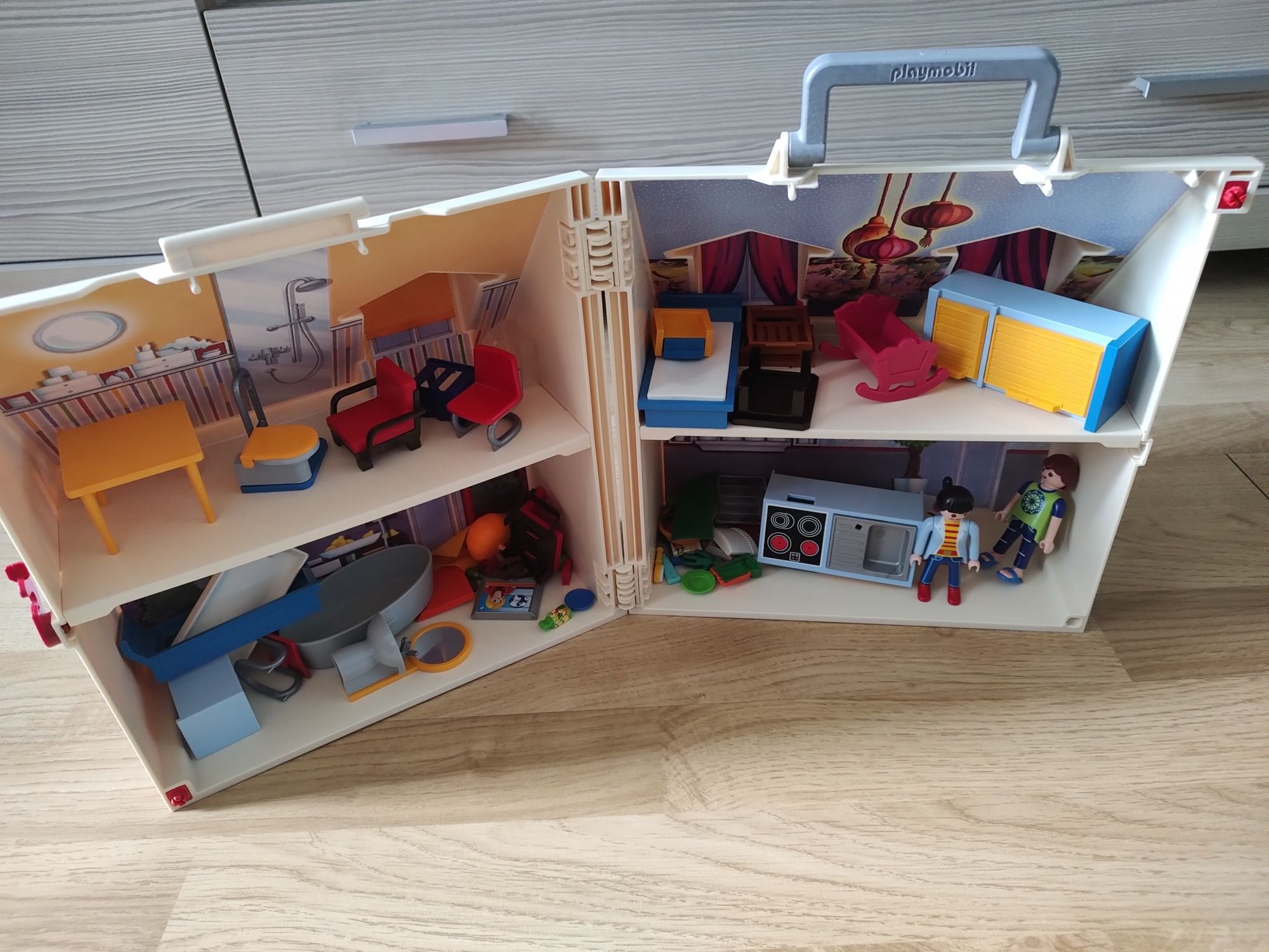 Domek Playmobil składany z akcesoriami polecam klocki
