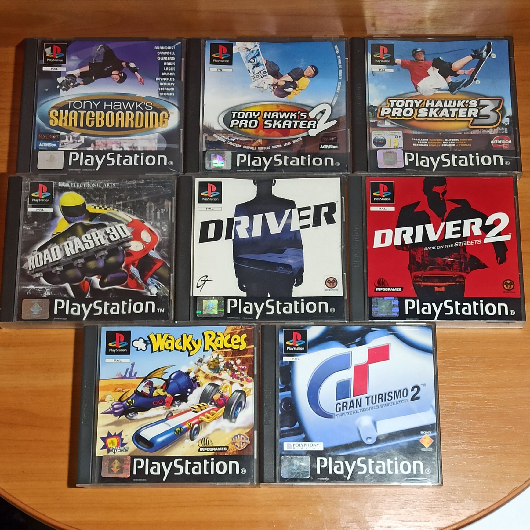 PS1 Tekken, Resident Еvil, Dino Crisis, MGS, MK, Driver, Alien, GTA