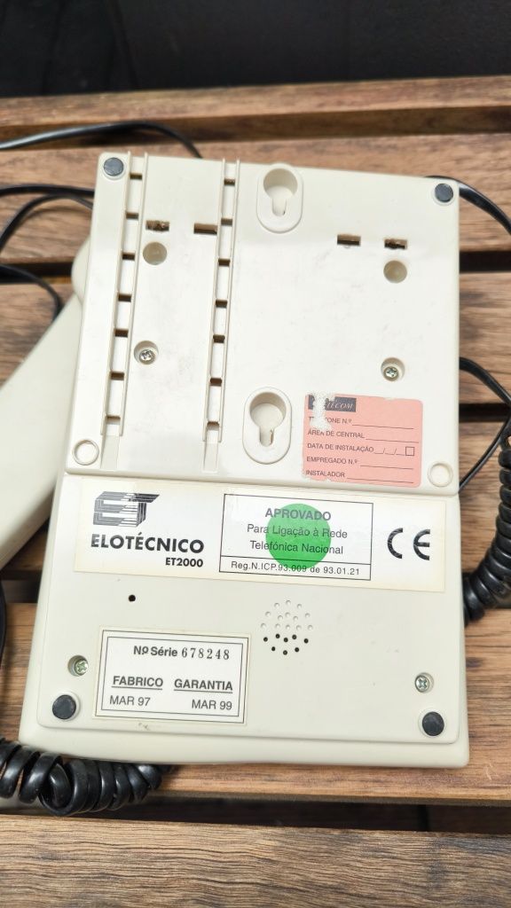 Telefone fixo de casa com cabo RJ11