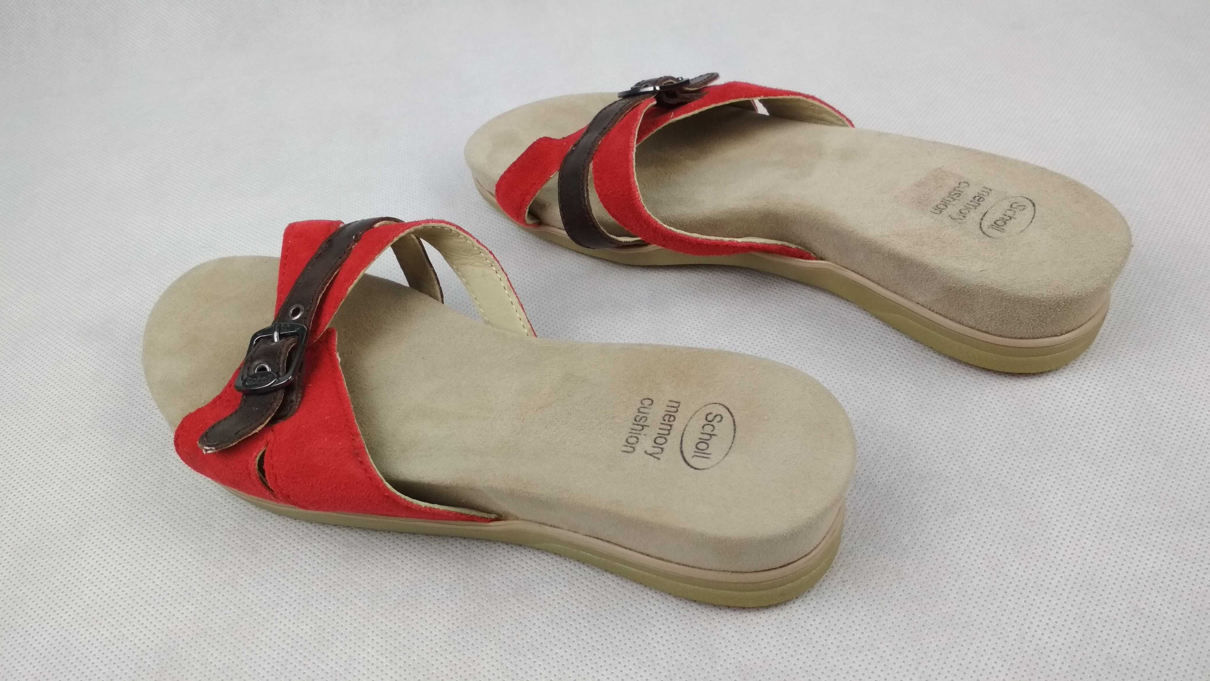 SCHOLL Buty Klapki Sandały Skórzane Roz. 37