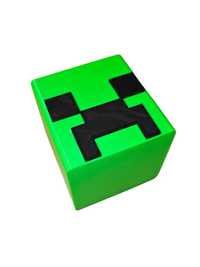 Minecraft Creeper Organizer pojemnik zielony neon tanio na biurko