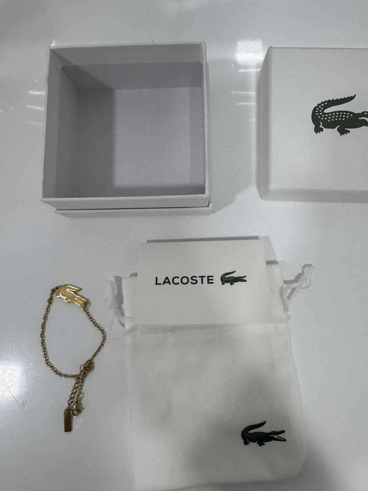 Bransoletka Lacoste Złota Damska – Nowa Biżuteria z Krokodylem