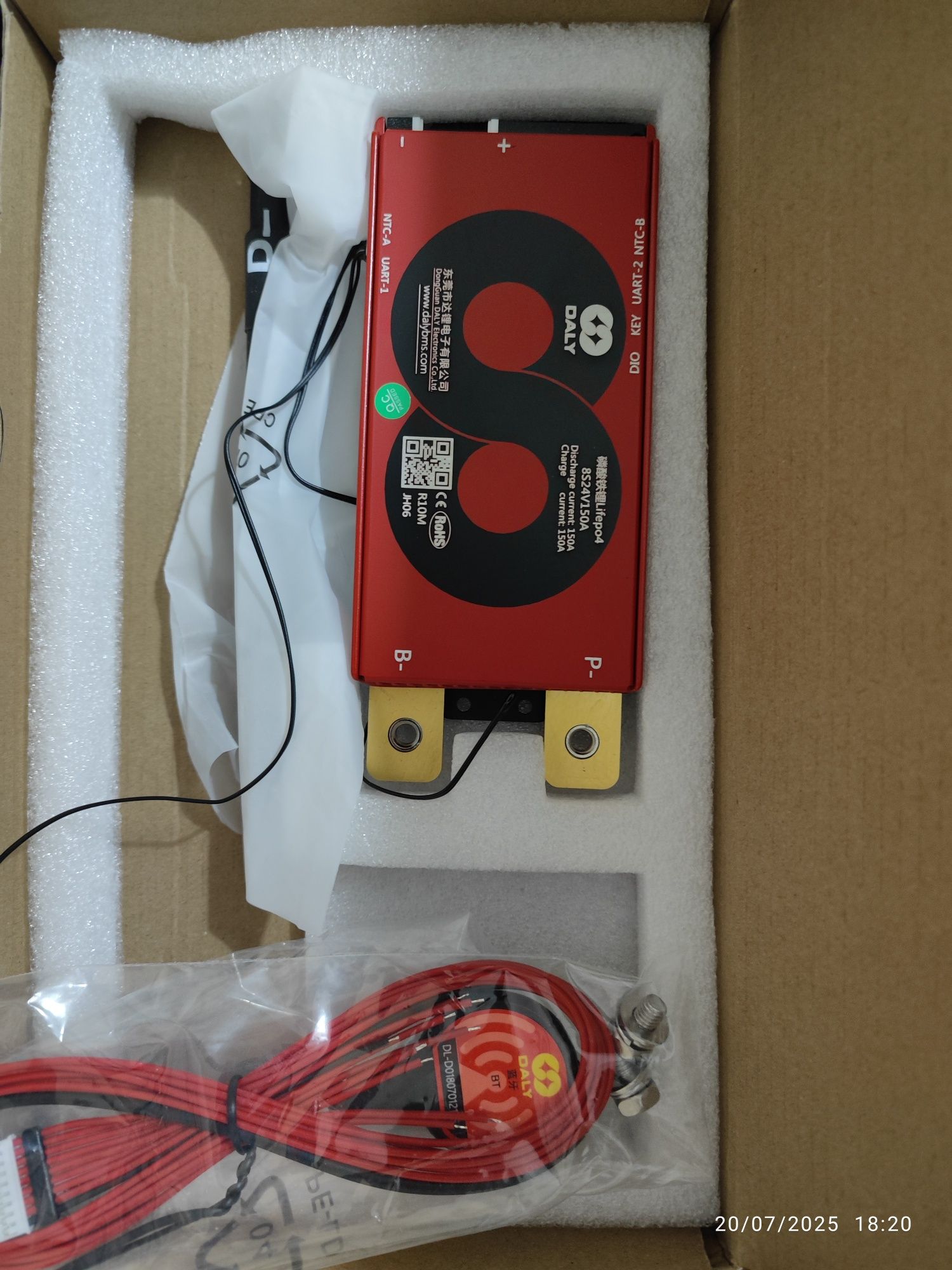 Daly BMS esperto BMS com inversor do equilíbrio, bateria de Bluetooth,