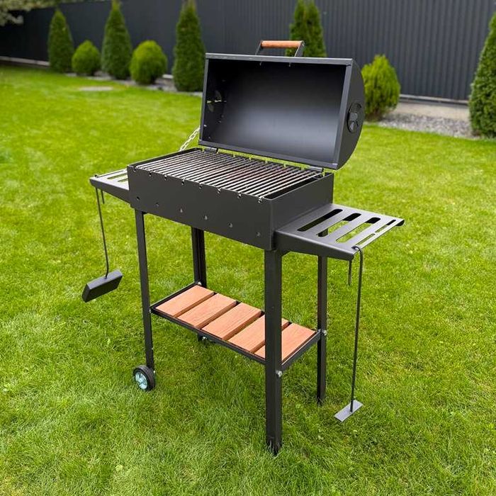 Мангал для шашлику з решіткою! Мангал 4 мм! Мангал на колесах!