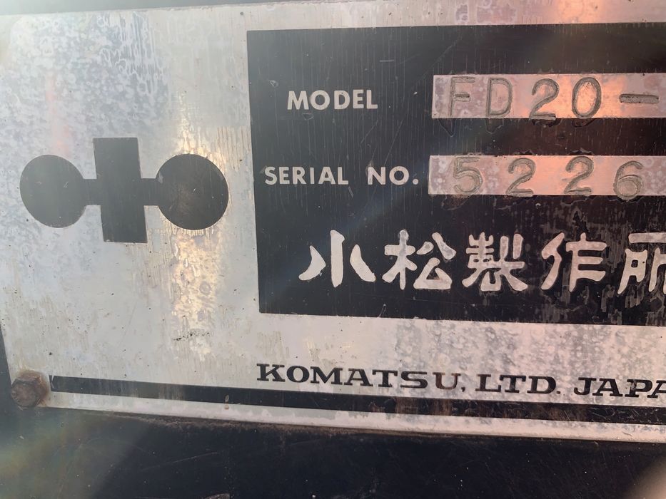 Wózek widłowy KOMATSU FD-20-6 diesel super