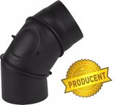 Kolano 90 FI 120 Stal Czarna 2 mm Wkład Kominek PRODUCENT!!!