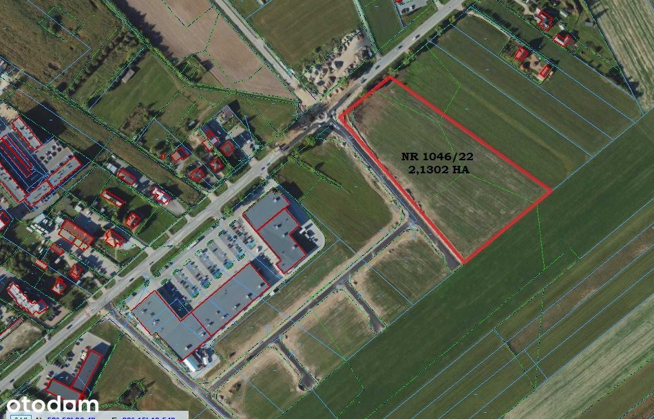 Działka inwestycyjna 2,1302 ha Zambrów