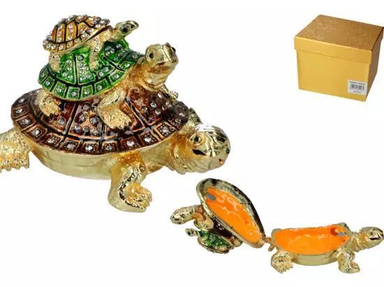 Kasetka metalowa - żółwie