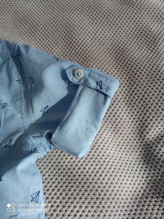 Komplet dziecięcy/ chłopięcy Zara - koszula i dżinsy (rozmiar 74)