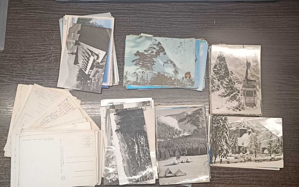 Widokówki pocztówki Tatry góry różne 100 sztuk stare