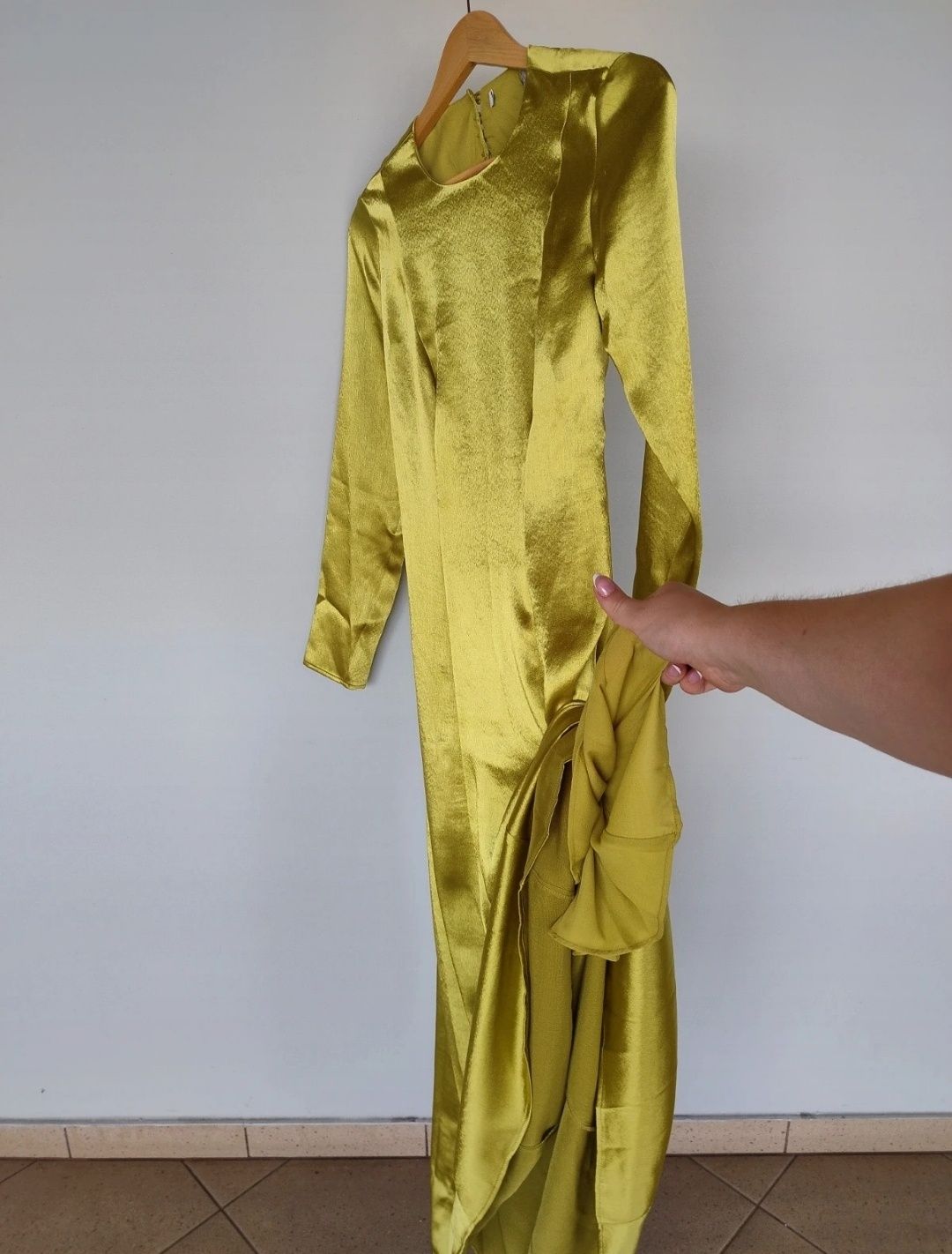 Topshop/ sukienka /midi / maxi / długa sukienka / ASOS / nowa/ satynow