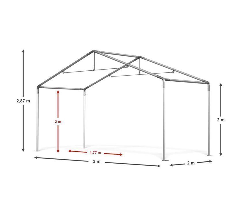 Namiot Ogrodowy 3x2x2m Mała Altana  Ogrodowa wysyłka Gratis  I/M 240 S