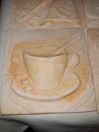 Płytki ceramiczne dekory na przykład do pieca