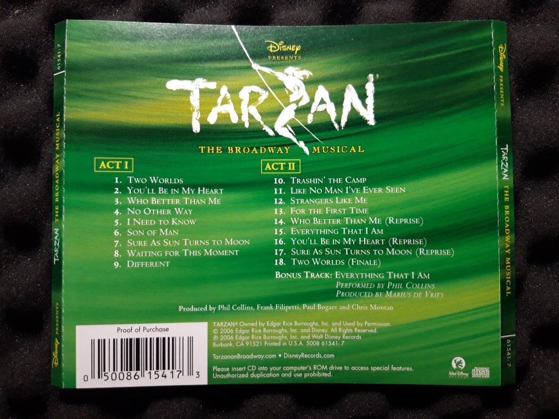 Tarzan The Broadway Musical (CD, 2006)