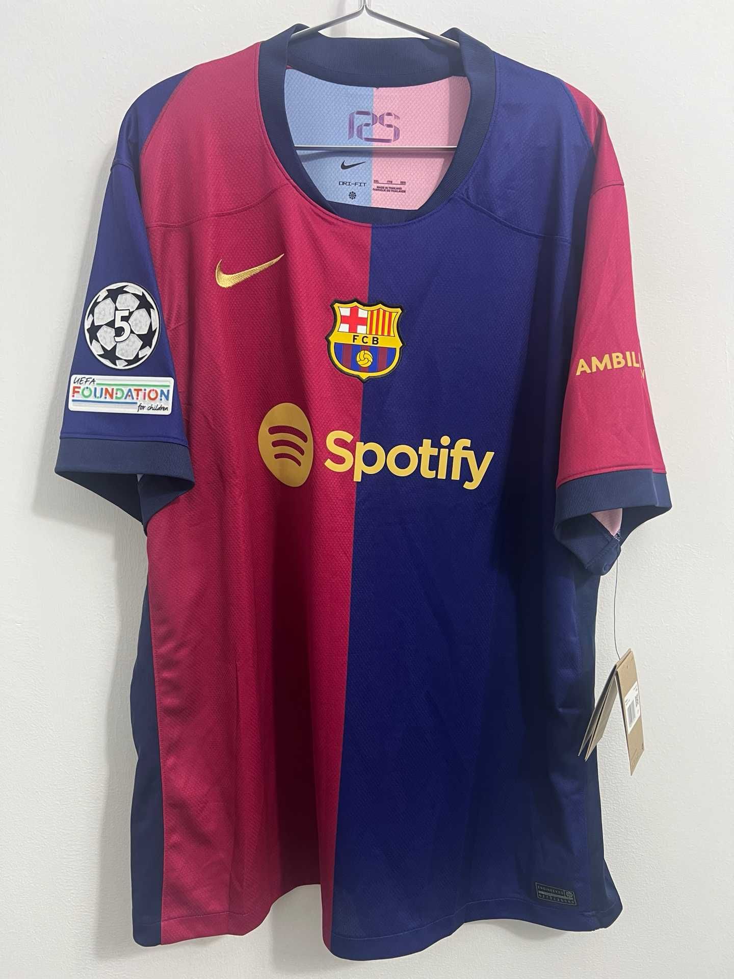 Oddychający/Wchłaniaćpot/Koszulka Barcelona'Lewandowskiego_r.3XL