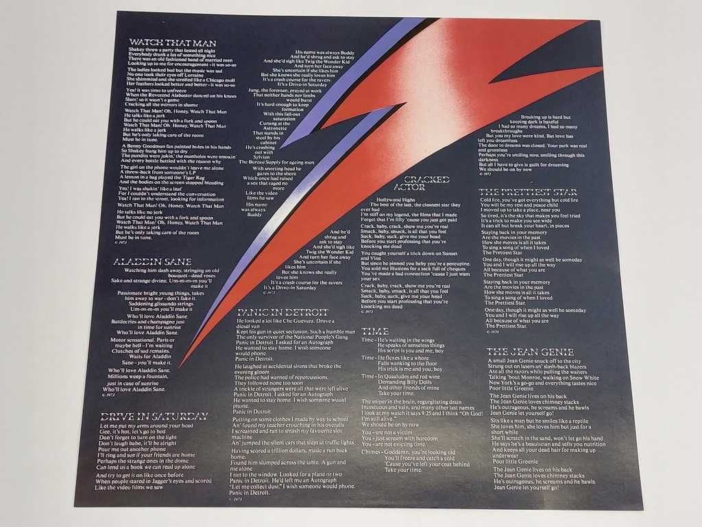 Aladdin Sane David Bowie Winyl