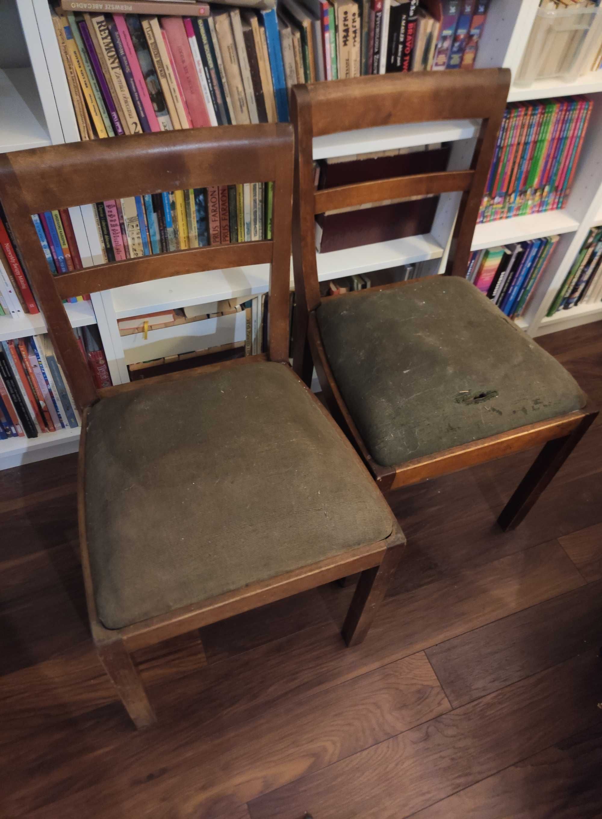 Drewniane krzesła do odnowienia