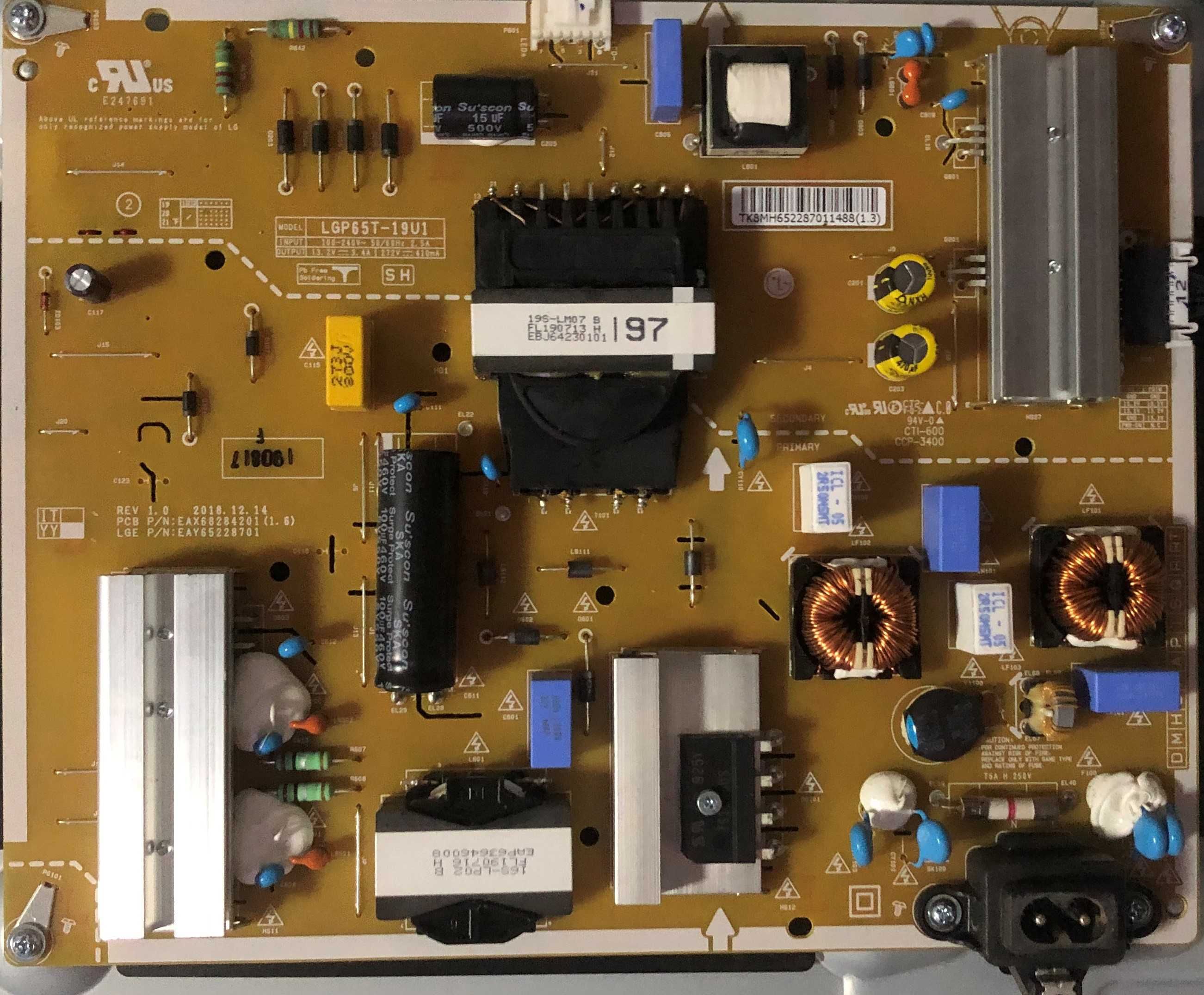 Peças TV LG 65UM7400PLB  Board EAX682.53605