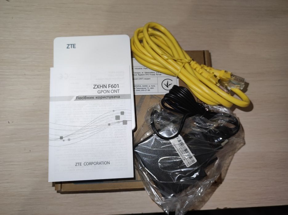 ОНУ ZTE модель ZXHN F601
