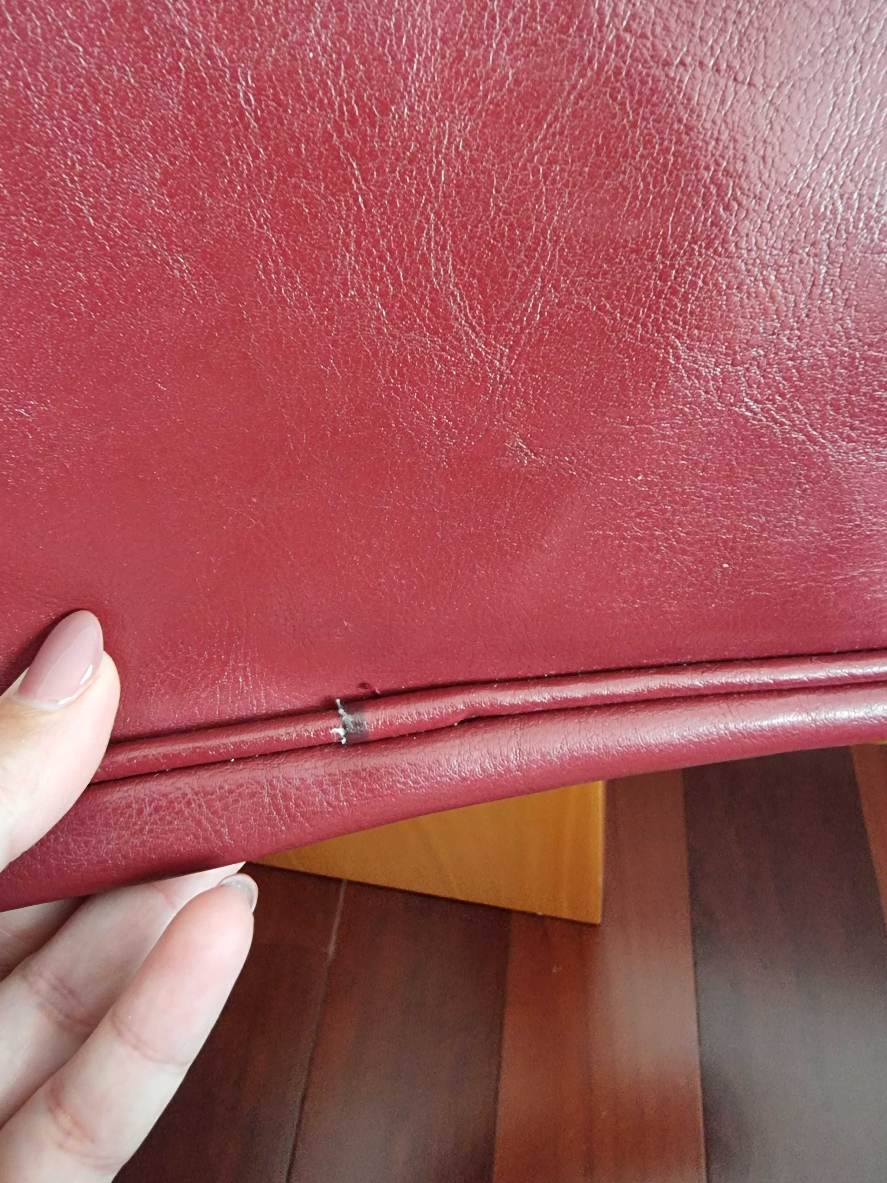 Mala bordeaux Design com formato para portátil