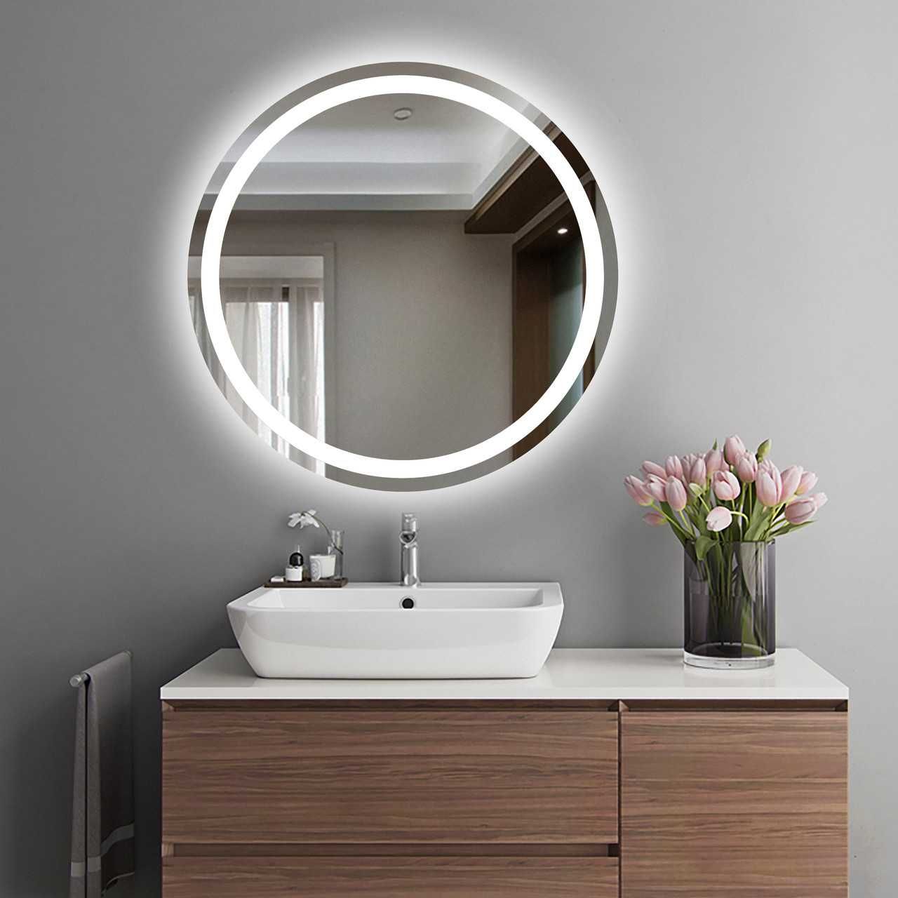 Зеркало с Лед подсветкой для ванной. Изготовление зеркал под заказ.
