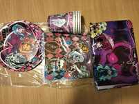 Zestaw baner obrus talerz urodziny Monster high