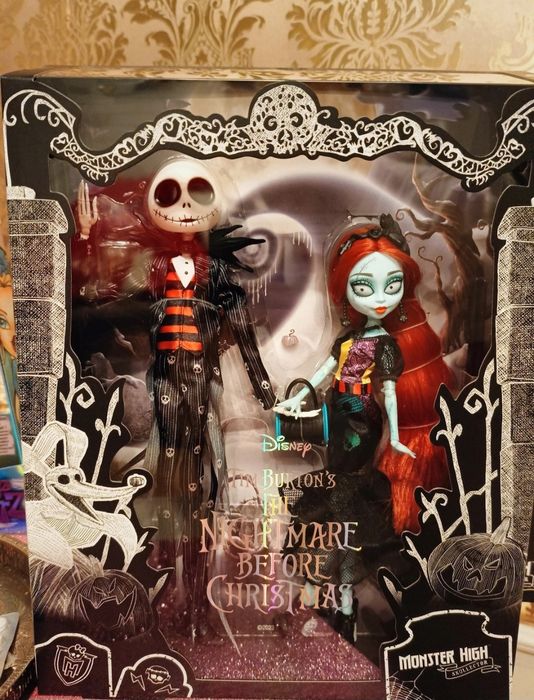 Jack and Sally Monster High Lalki Nightmare before Christmas