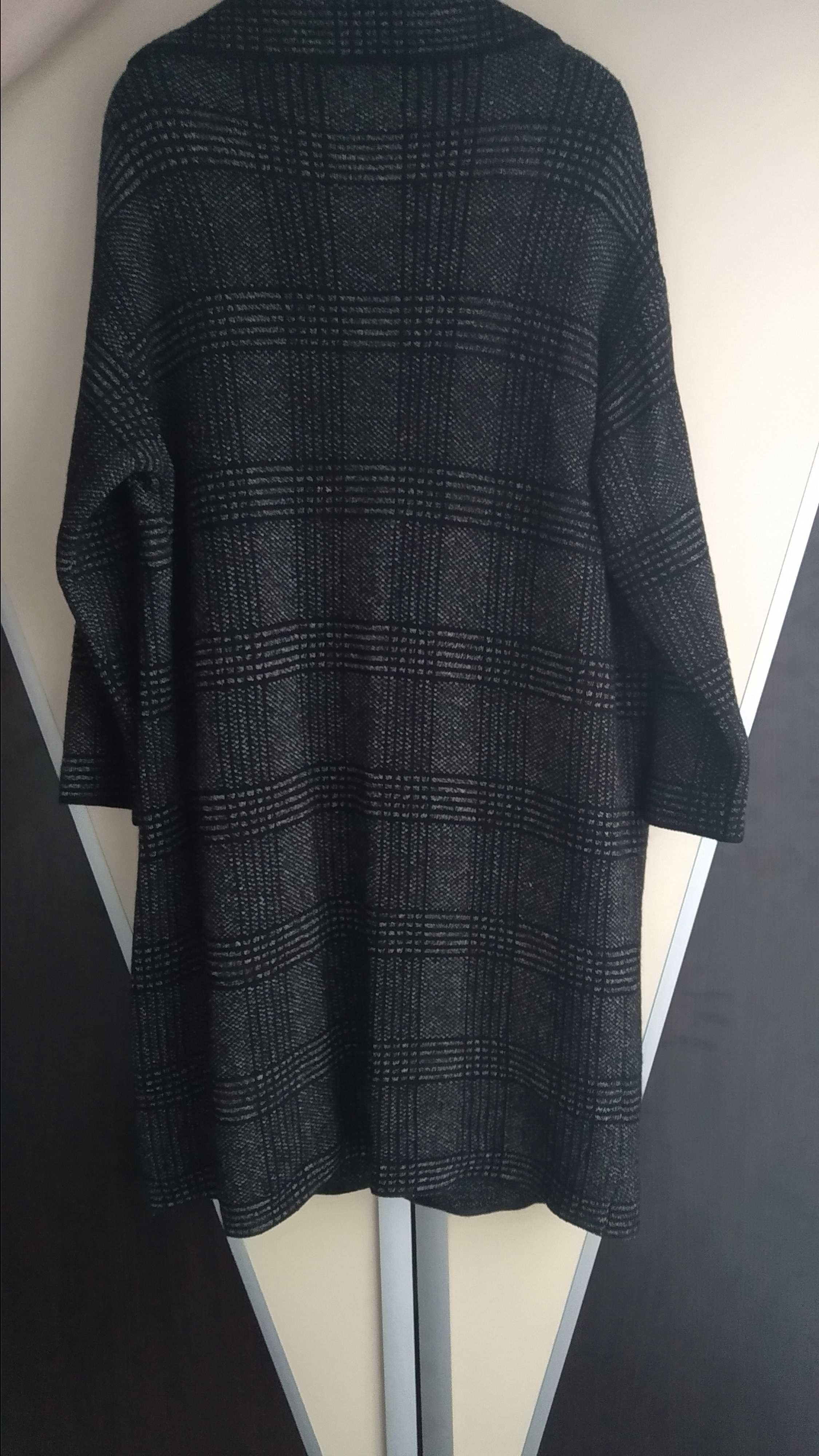 Zara knit oversized długi sweter/kardigan/płaszcz vintage