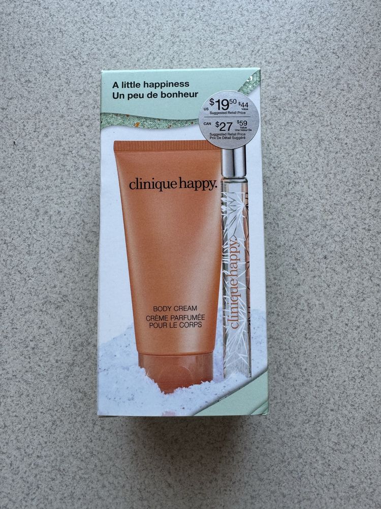 Clinique Happy Set zestaw a little happiness perfumy edp balsam