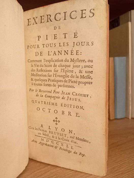 Starodruk 1741 Rozważanie Katolickie na Październik - Modlitewnik