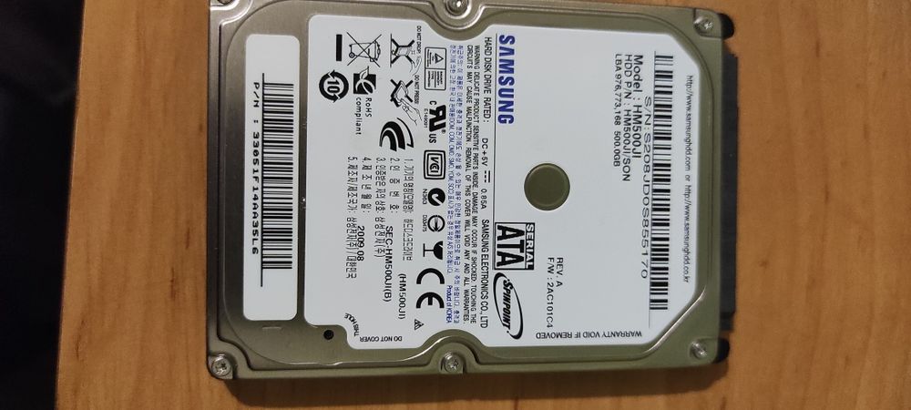 Dysk HDD 500GB 2,5'