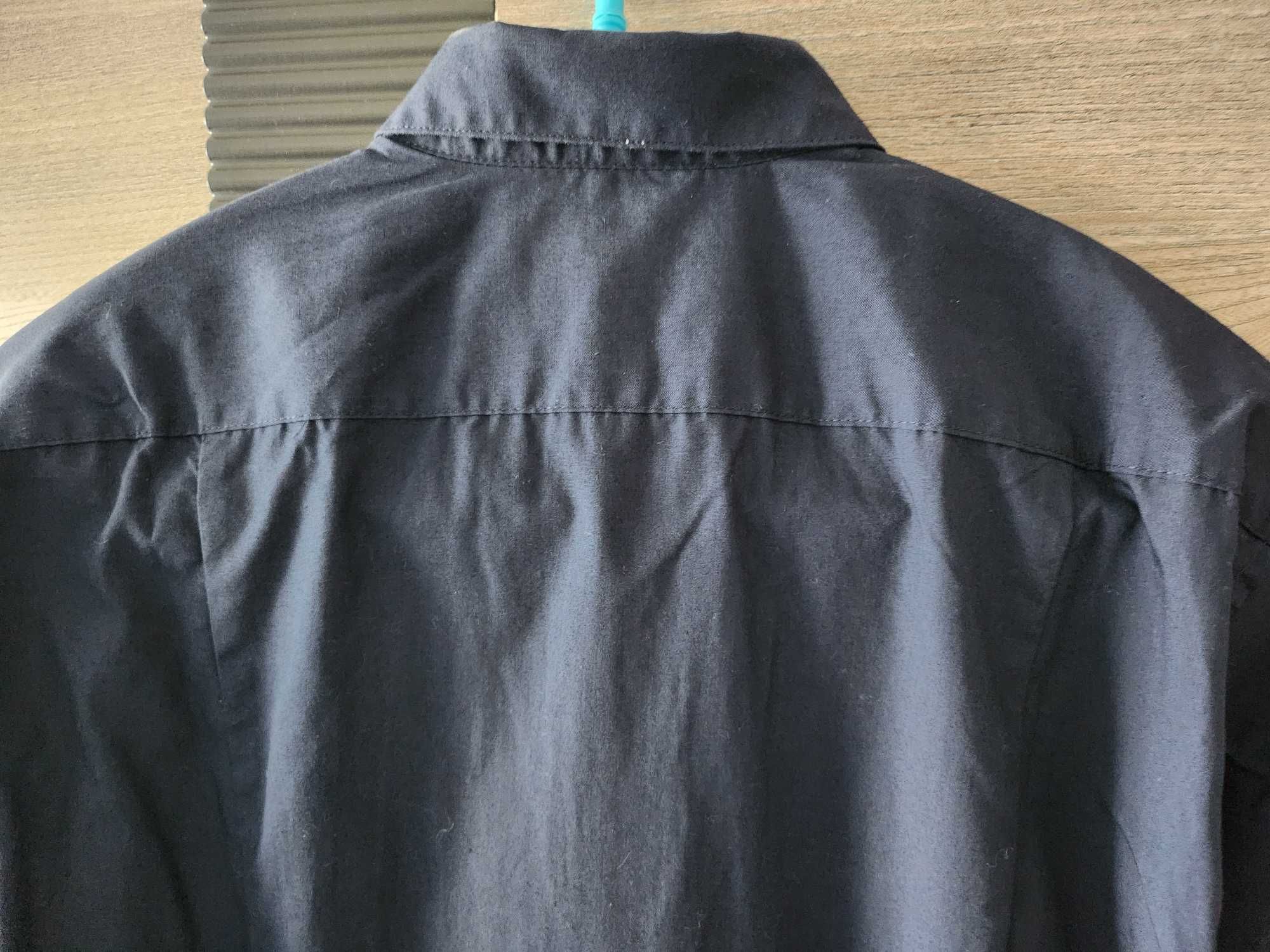 Koszula męska H&M, SLIM FIT, ciemnogranatowa, rozmiar S