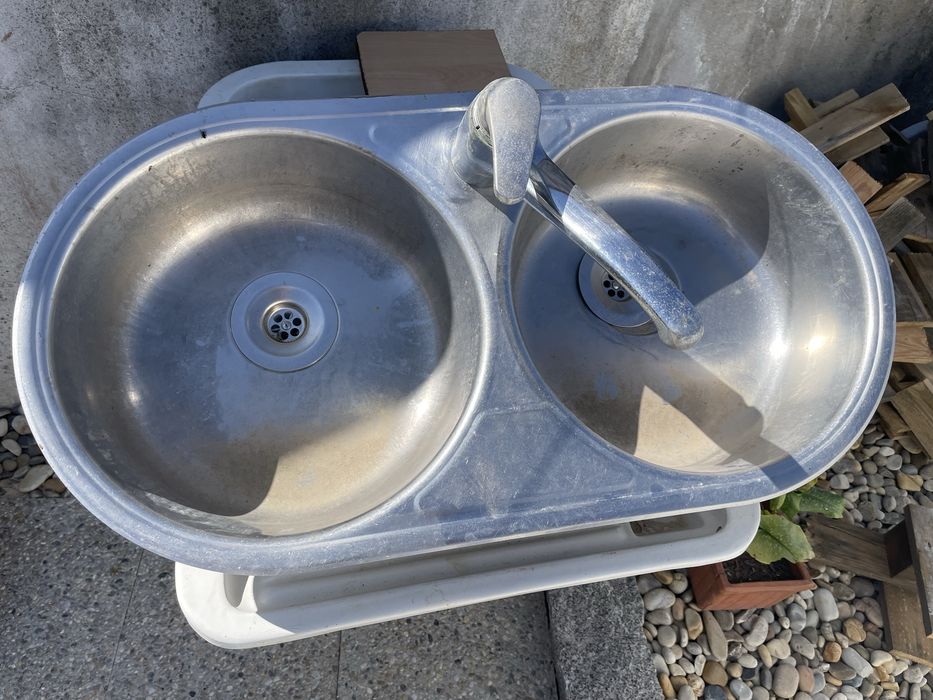 Banca duas pias inox