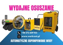 WYNAJEM Osuszacz, nagrzewnica, osuszanie, wentylatory, tani TRANSPORT