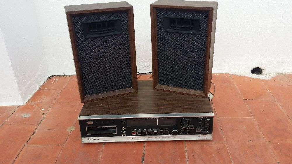 Rádio Amplificador vintage c/ leitor de cartuchos