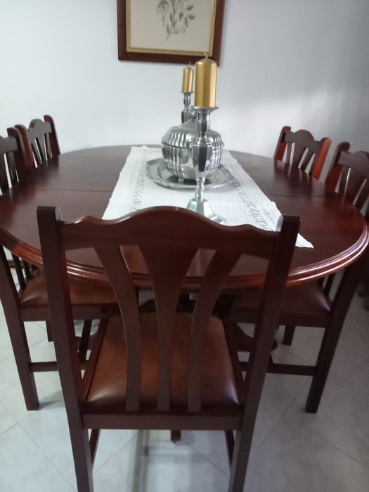 Mesa sala madeira maciça