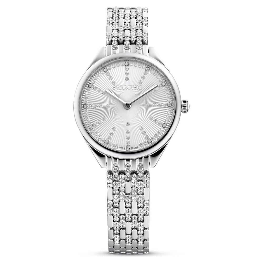 Годинни Swarovski Women's Attract White Crystal Watch 5610490